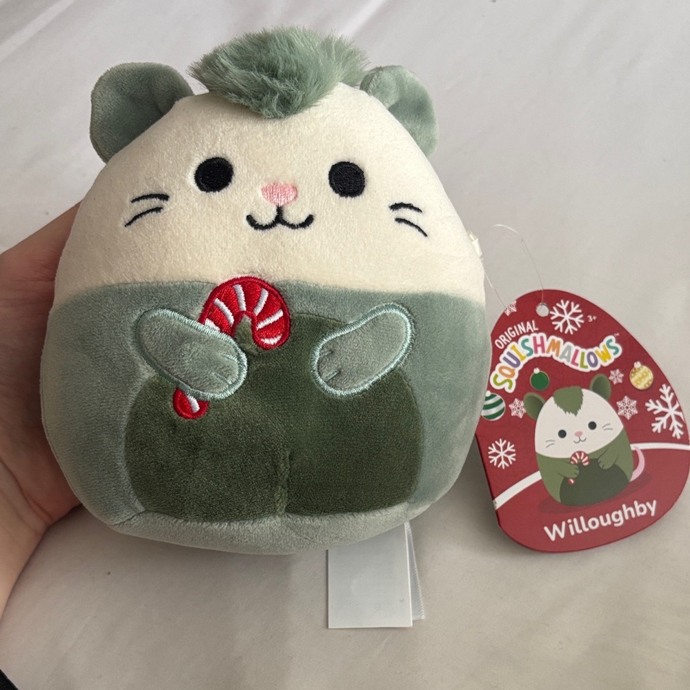 Squishmallows Willoughby Green and Cream Stuffy New With Tags